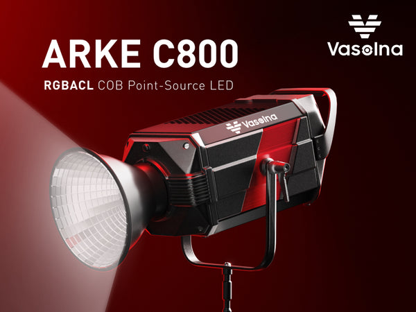 Vasolna ARKE C800 RGBACL COB Point-Source LED (With DAWN Zoomable Spotlight and Case)